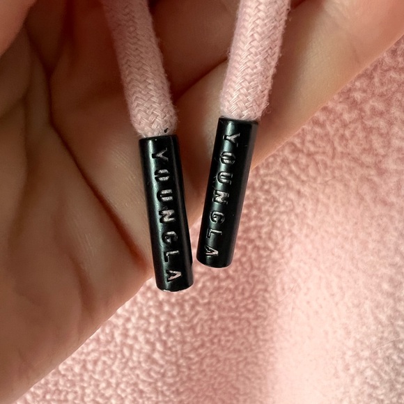 YoungLA Soft Pink Sherpa Hoodie. Men’s Size XL - Picture 5 of 6